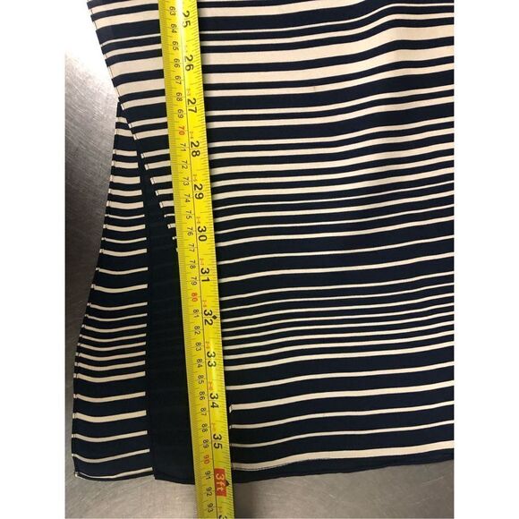 Rena Rowan Women’s Blue and White Horizontal Striped Long Skirt Size 12 - Picture 6 of 7